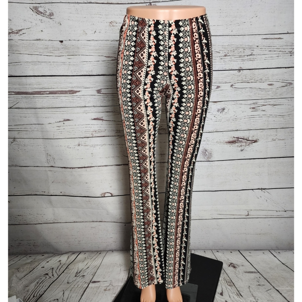 Love Tree Boho Print Flare Leggings High Rise - Medium